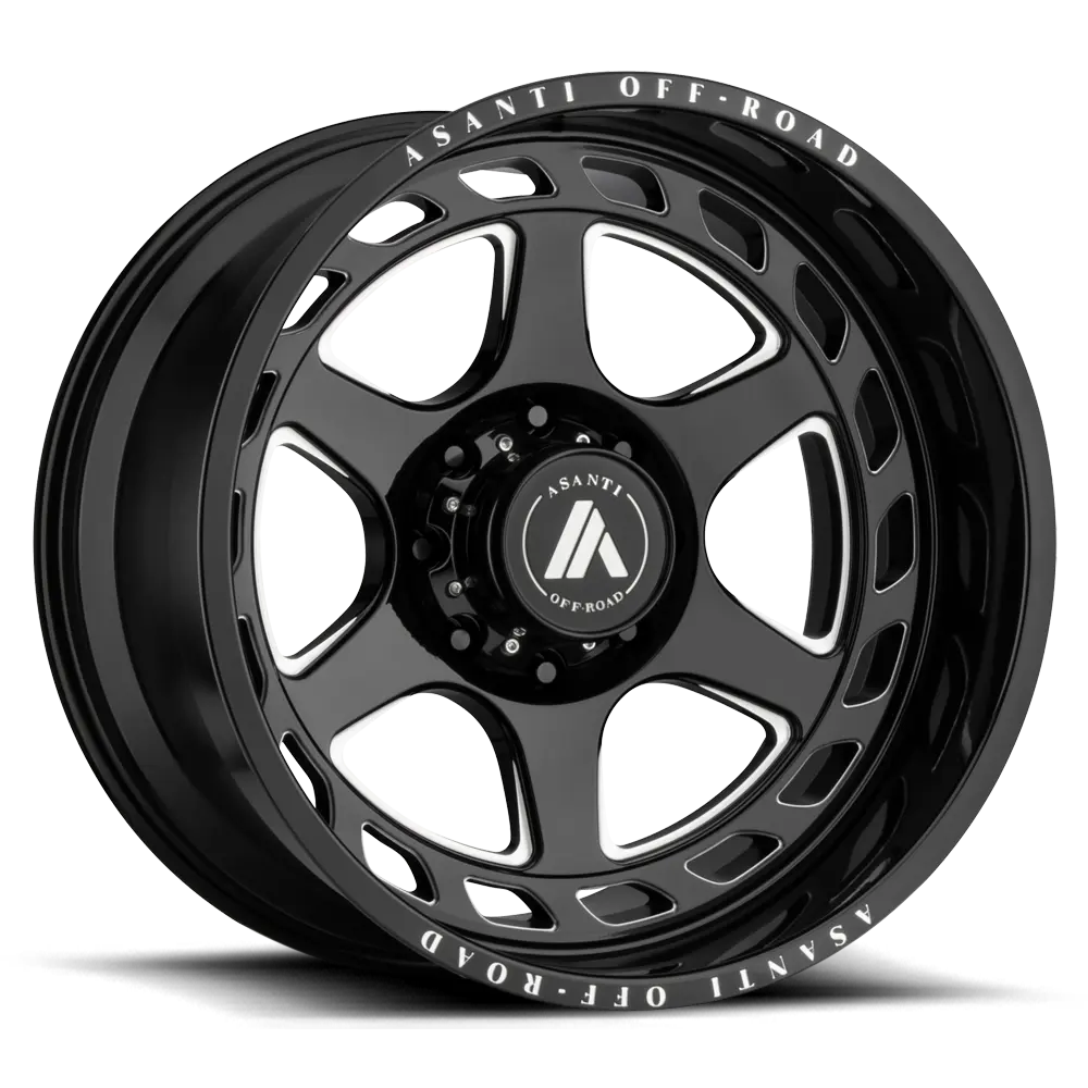 Asanti AB816 Anvil 20X12 5X127 -44 mm Gloss Black Milled - image principale du produit