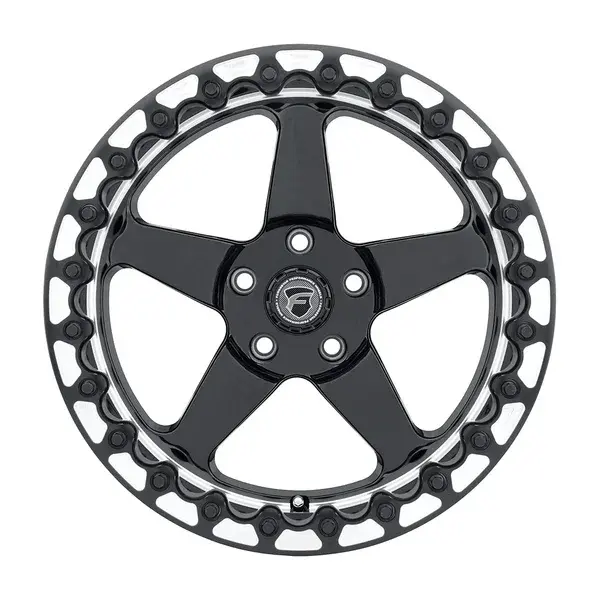 Forgestar D5 Beadlock 15X10 5X115 ET 22mm Gloss Black Machined thumbnail 2