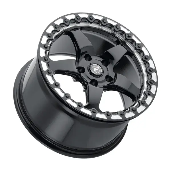 Forgestar D5 Beadlock 15X10 5X115 ET 22mm Gloss Black Machined thumbnail 3