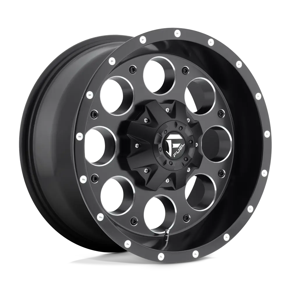 Fuel Off-Road D525 Revolver 16X8 5X114.3 / 5X127 ET 1mm Matte Black Milled