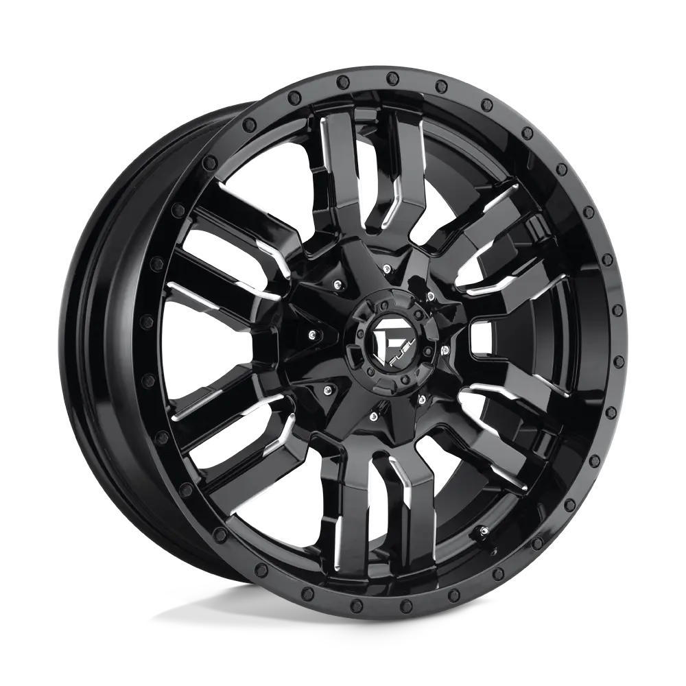 Fuel Off-Road D595 Sledge 18X9 5X139.7 ET 1mm Gloss Black Milled