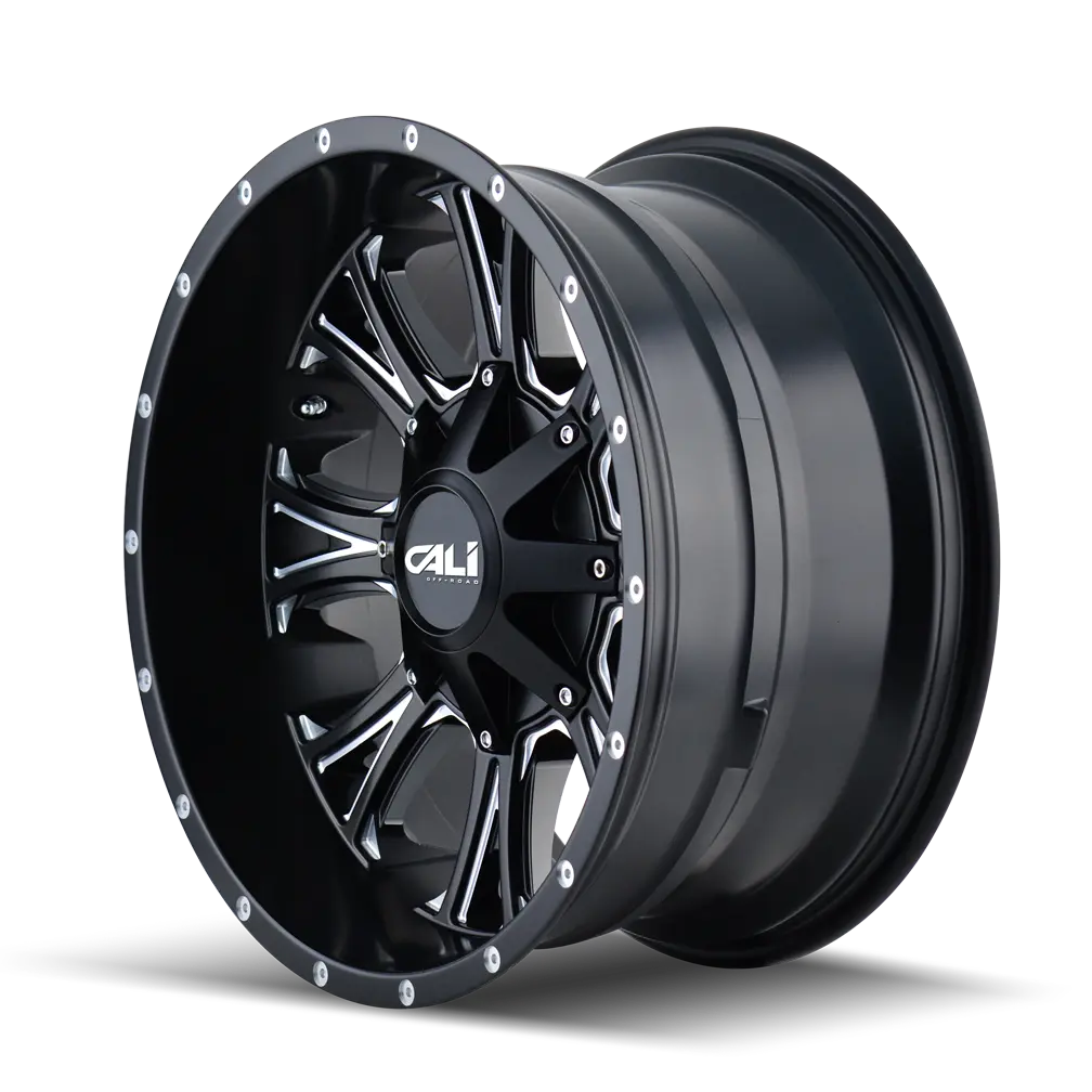 Cali Offroad Americana 22X14 8X165.1 / 8X170 ET -76mm Satin Black Milled thumbnail 2