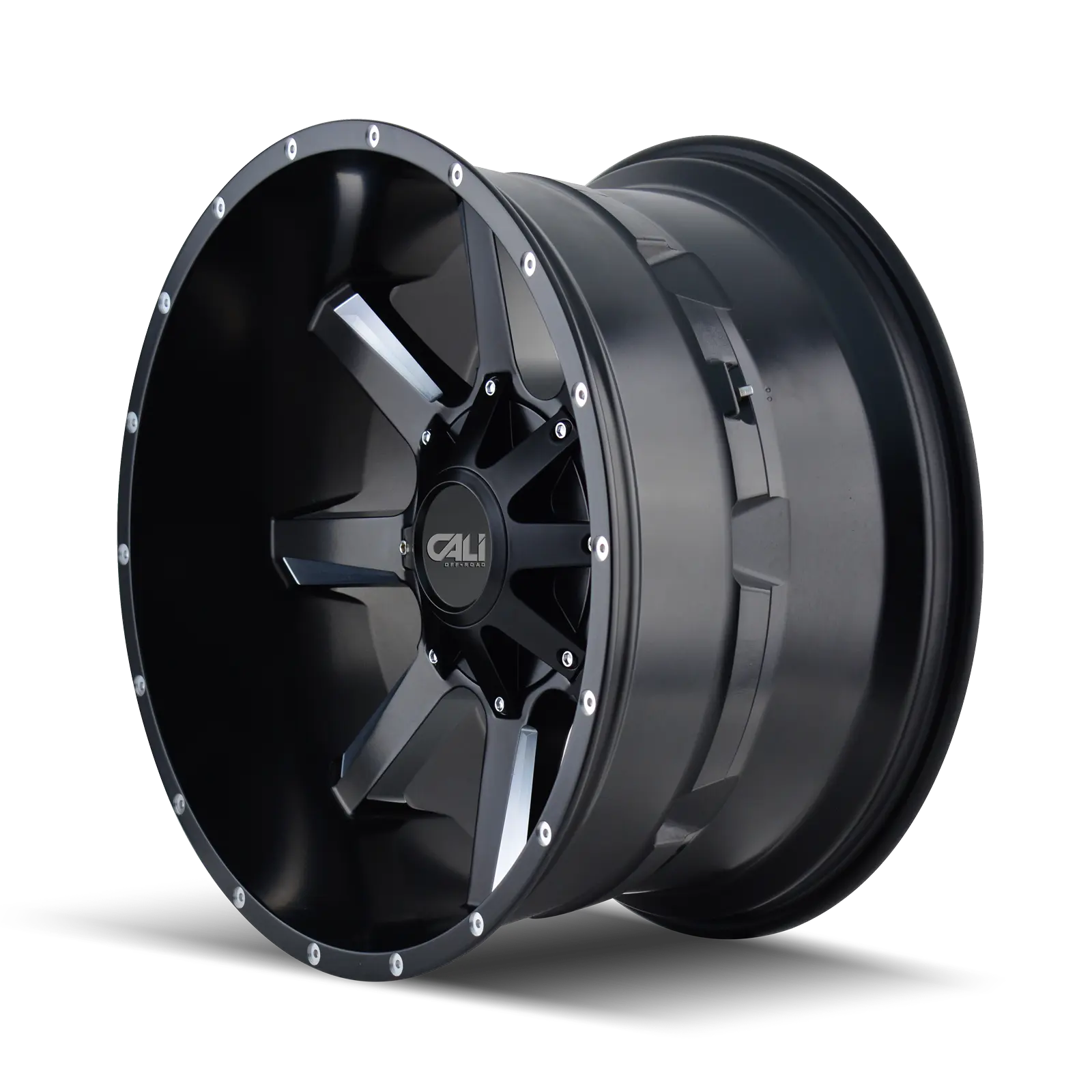 Cali Offroad Busted 22X12 6X135 / 6X139.7 ET -47mm Satin Black Milled thumbnail 2