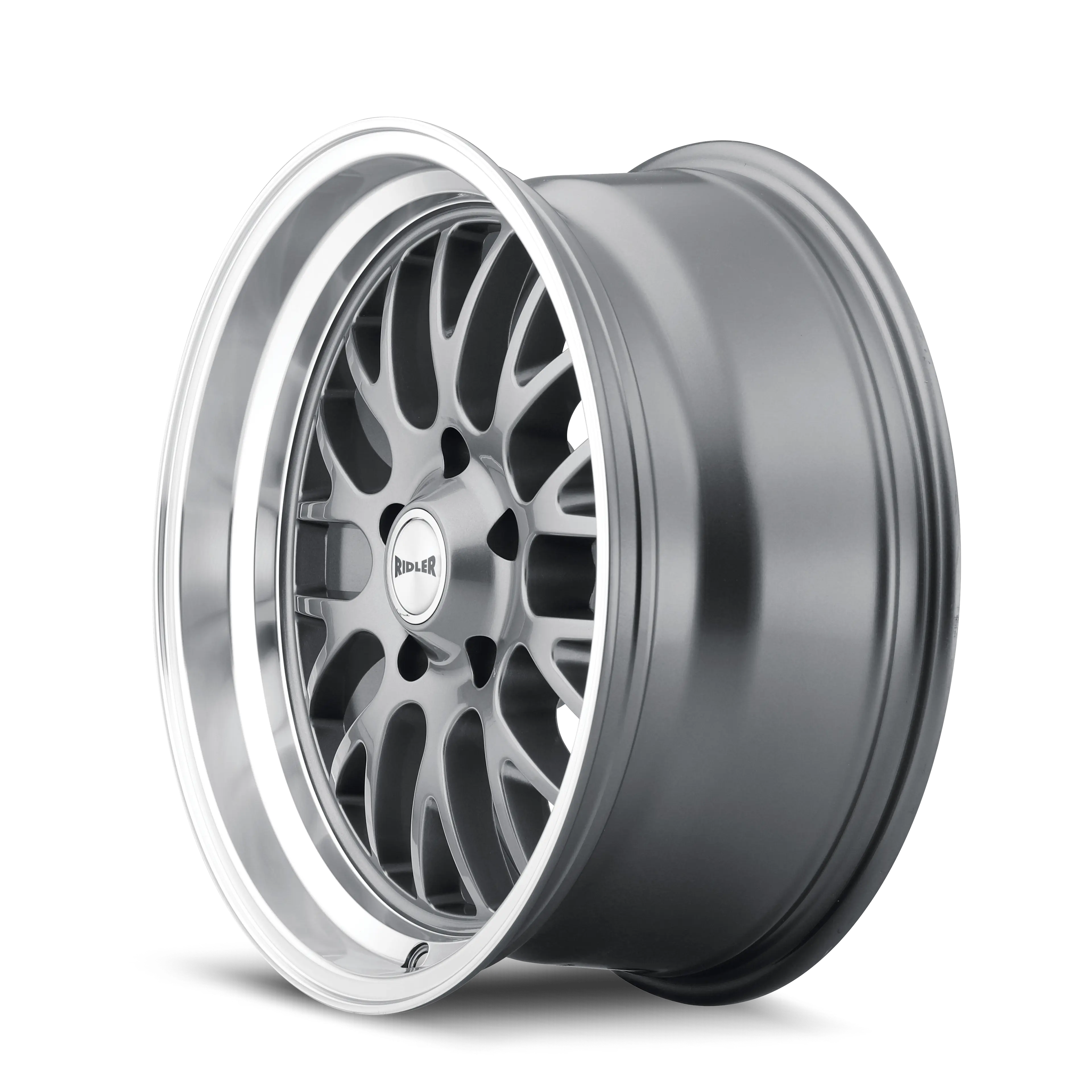 Ridler Wheels 607 20X8.5 5X120.65 Gloss Grey Machined thumbnail 2