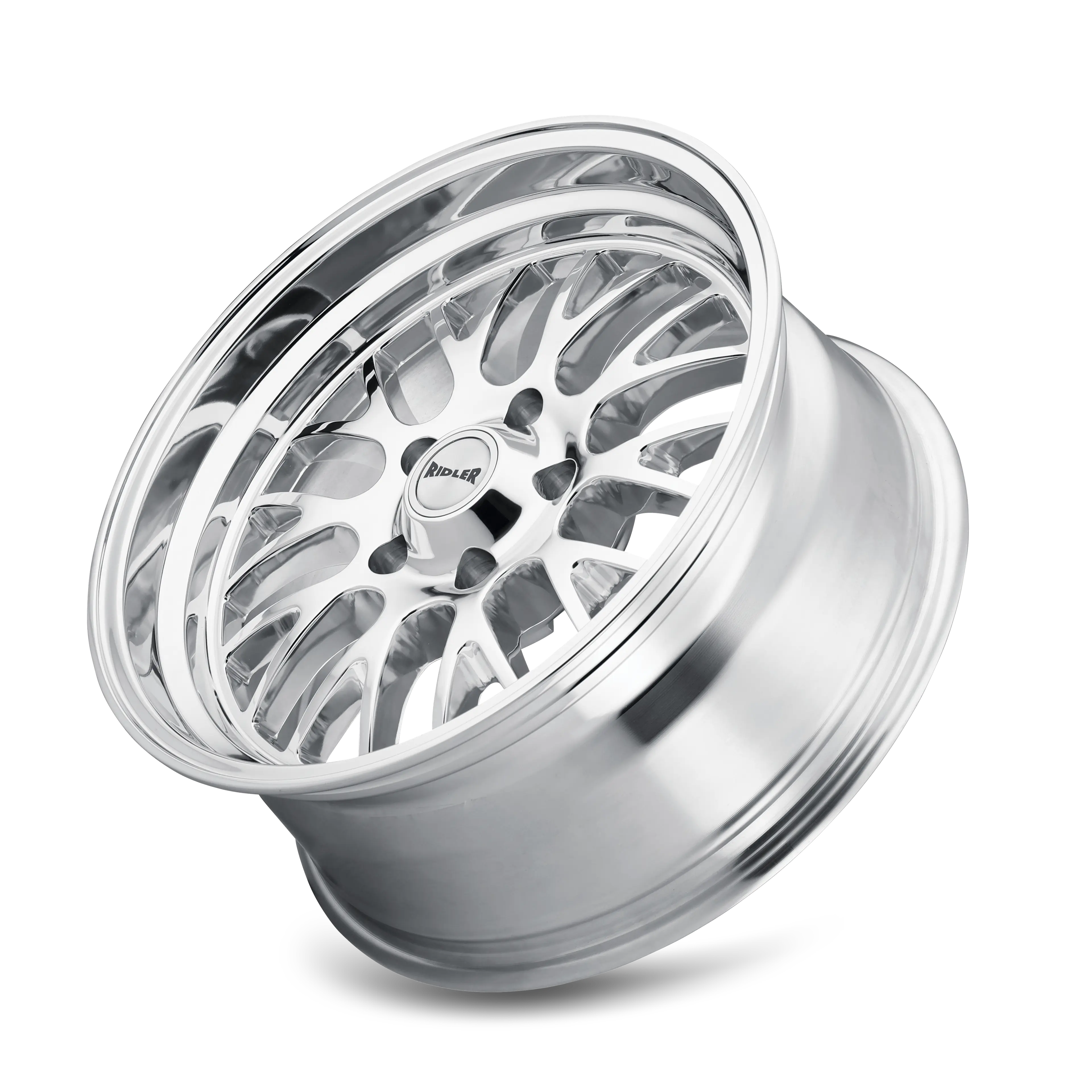 Ridler Wheels 607 20X8.5 5X120.65 Polished miniature 3
