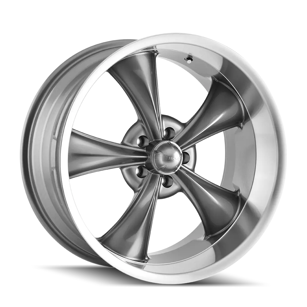 Ridler Wheels 695 18X8 5X120.65 Gloss Grey Machined