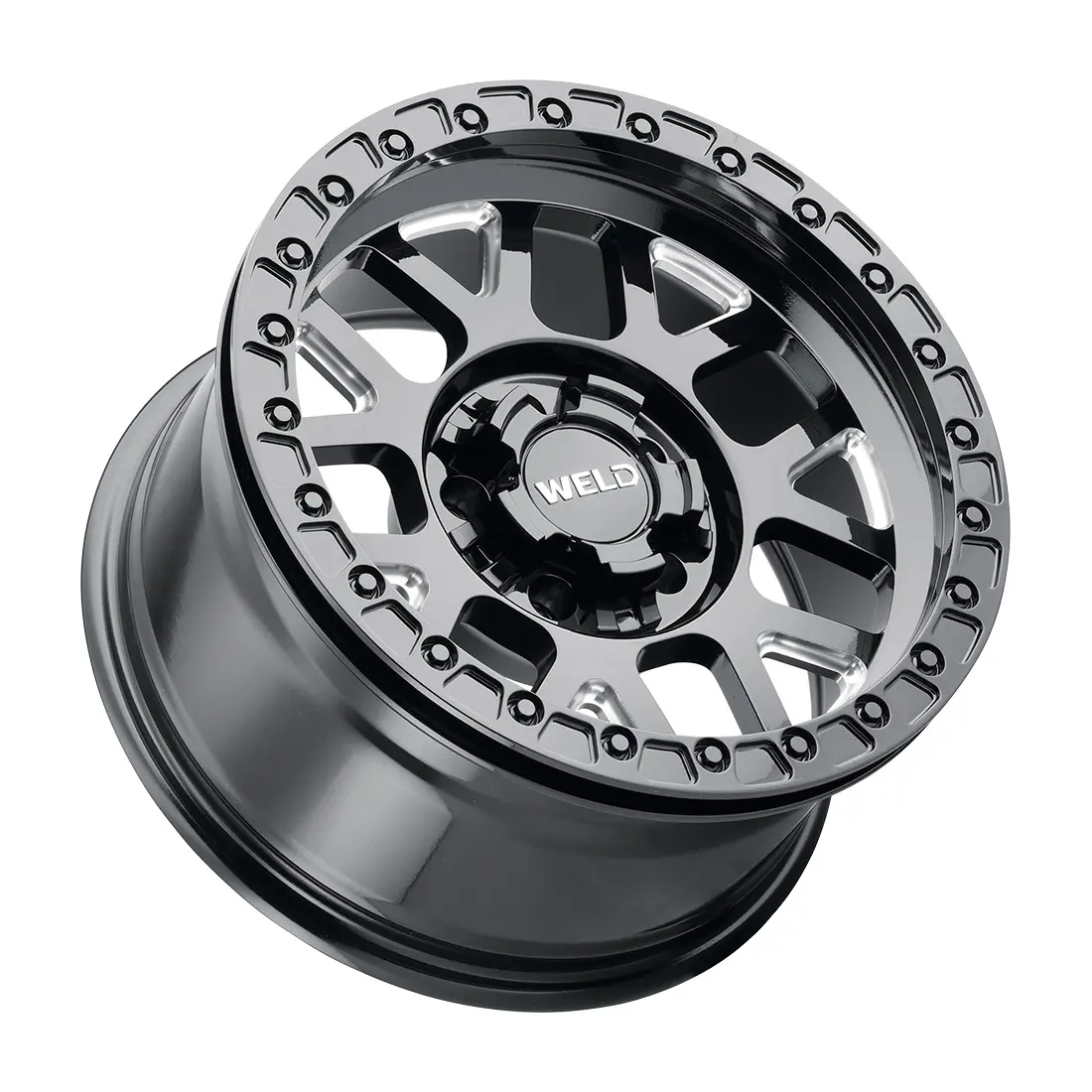WELD Off-Road Cinch Beadlock 17X9 5X127 / 5X139.7 ET -12mm Candy Red miniature 3