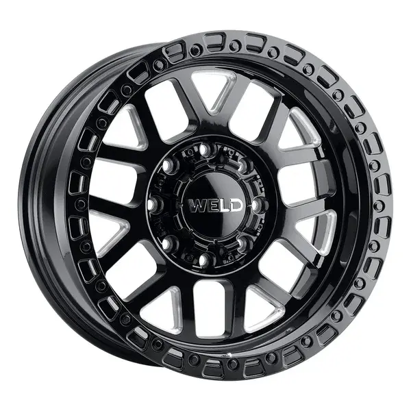 WELD Off-Road Cinch 17X9 5X114.3 / 5X127 ET 0mm Gloss Black Milled