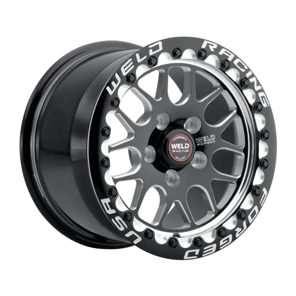 WELD Off-Road SM77 Beadlock 17X11 5X115 ET -5mm Gloss Black Milled