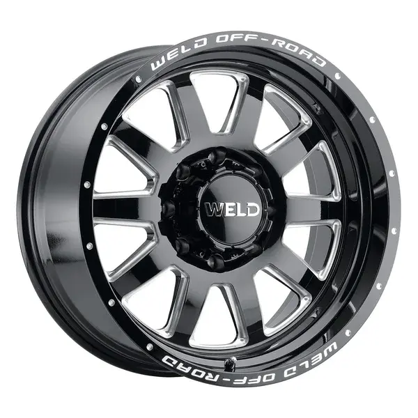 WELD Off-Road Stealth 20X10 5X114.3 / 5X127 ET -18mm Gloss Black Milled