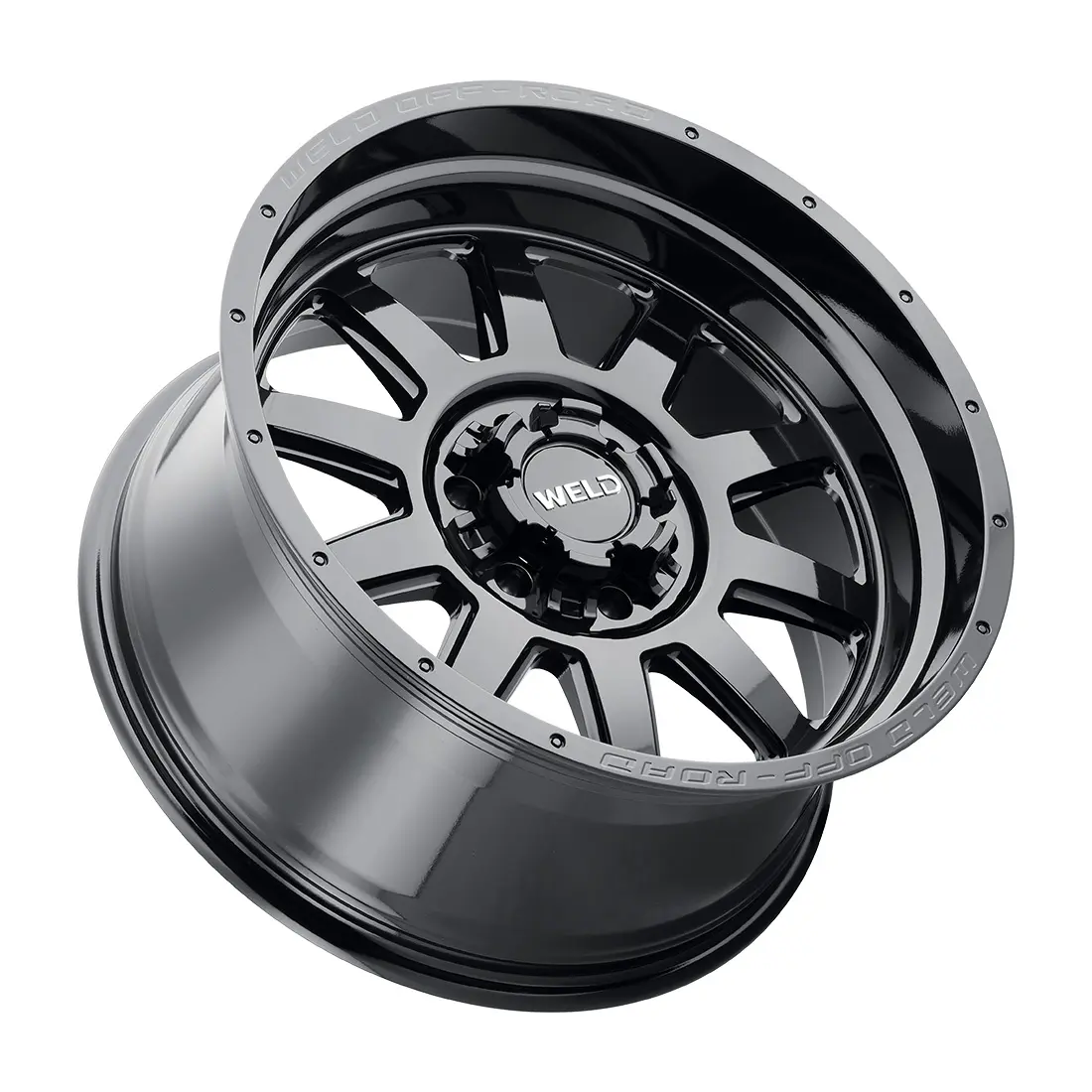 WELD Off-Road Stealth 20X9 5X139.7 / 5X150 ET 20mm Gloss Black Milled miniature 2