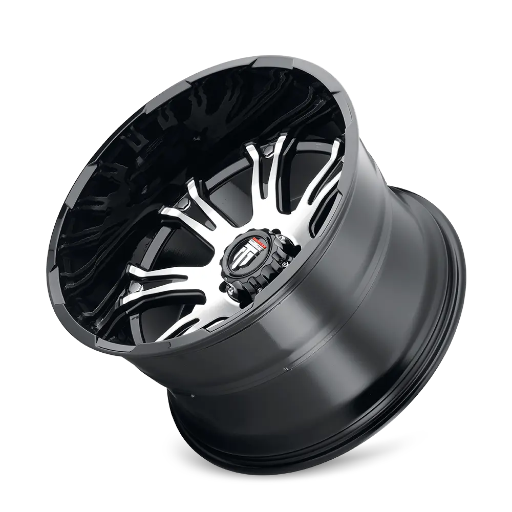 American Truxx Bomb 22X14 6X135 ET -76mm Gloss Black Machined thumbnail 3