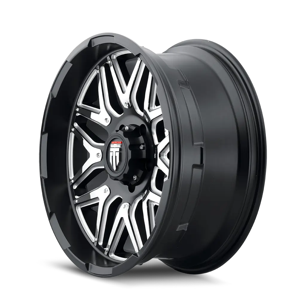 American Truxx Grind 20X9 6X135 ET 0mm Matte Black Milled miniature 2