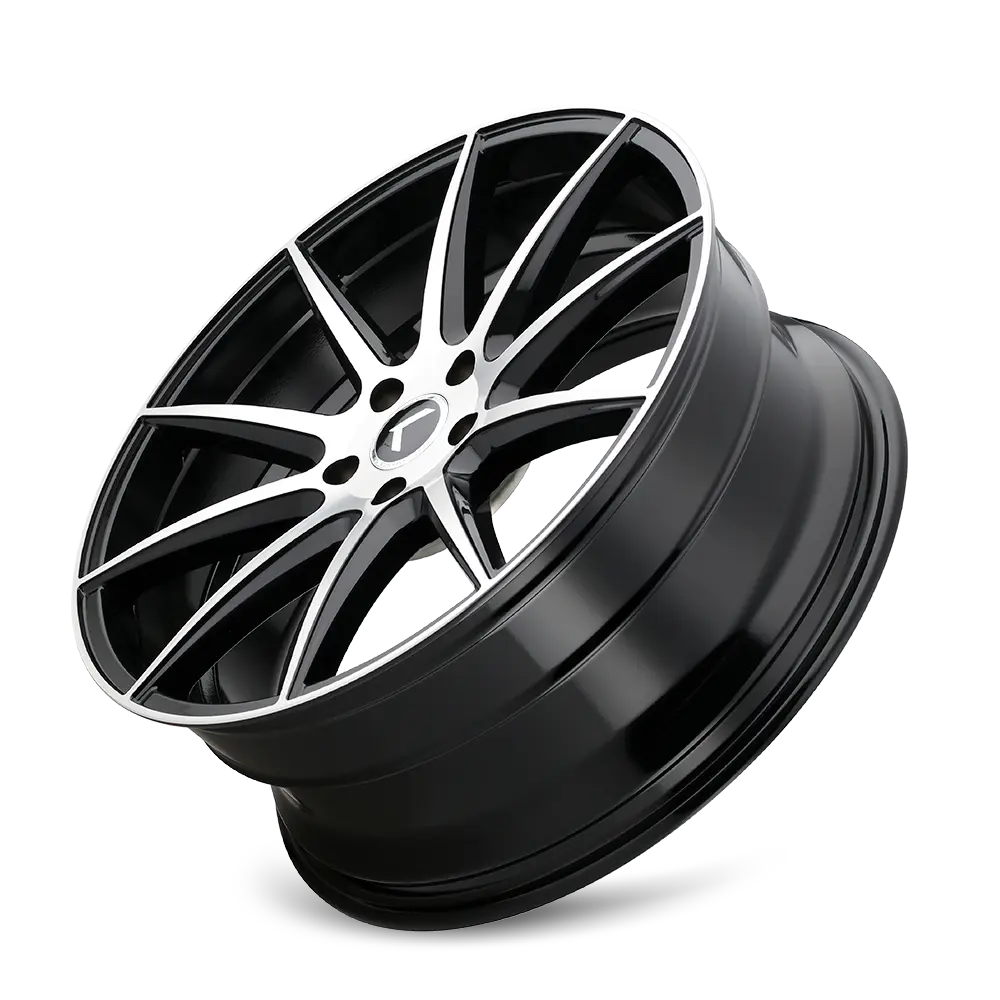 Kraze Wheels Cosmos 20X8.5 5X114.3 ET 38mm Gloss Black Machined miniature 3