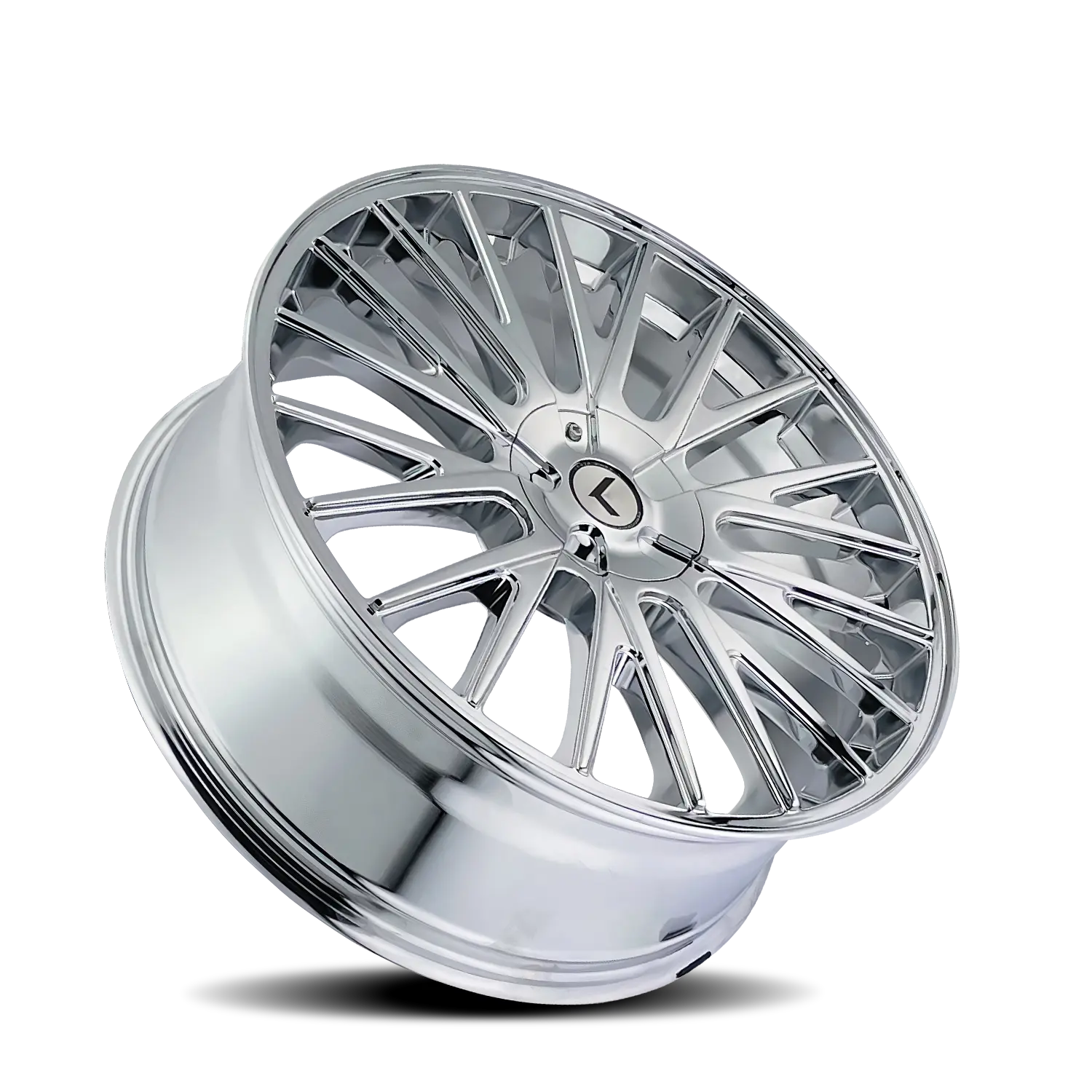 Kraze Wheels Double Down 20X8.5 5X112 / 5X120 ET 38mm Chrome thumbnail 2