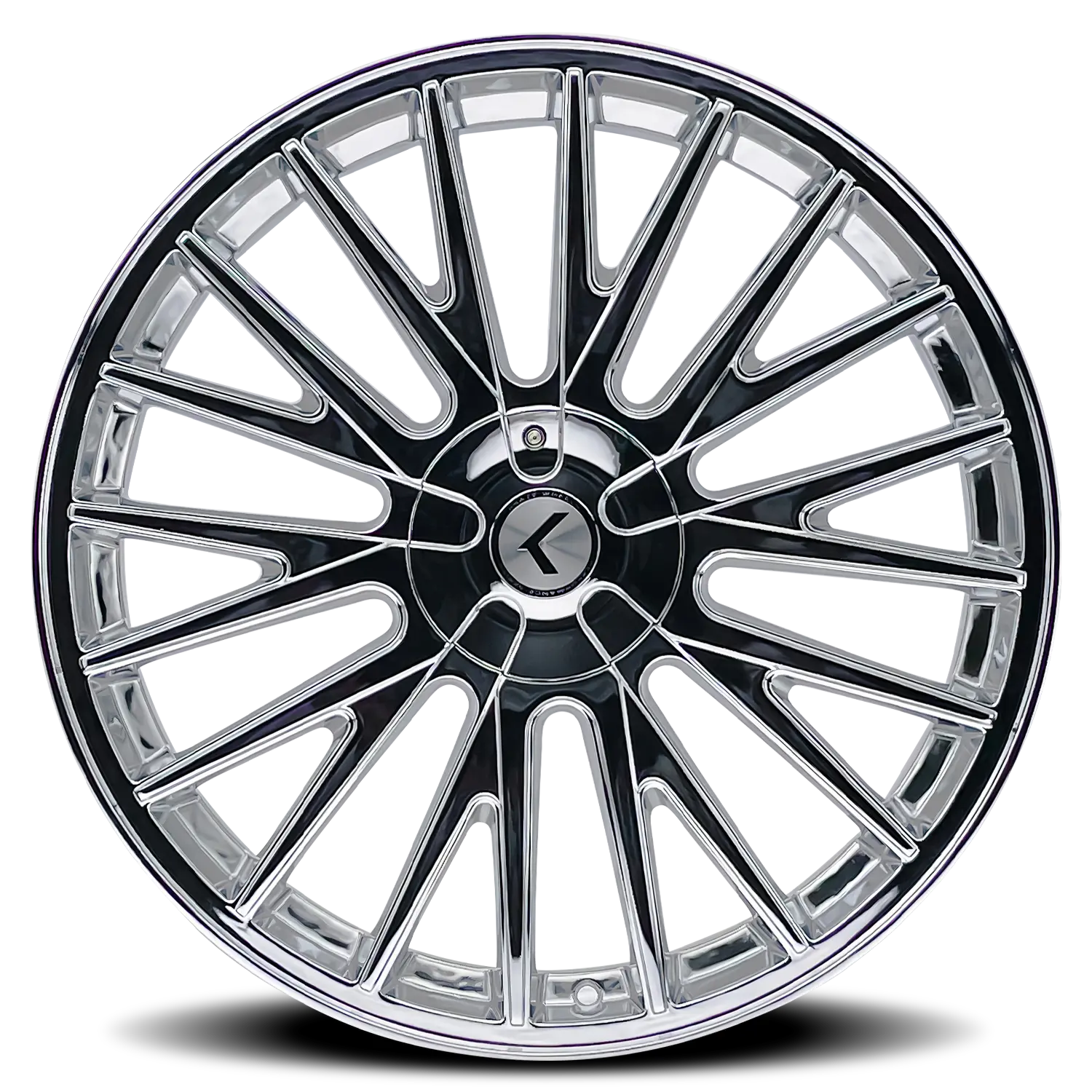 Kraze Wheels Double Down 20X8.5 5X112 / 5X120 ET 38mm Chrome thumbnail 3