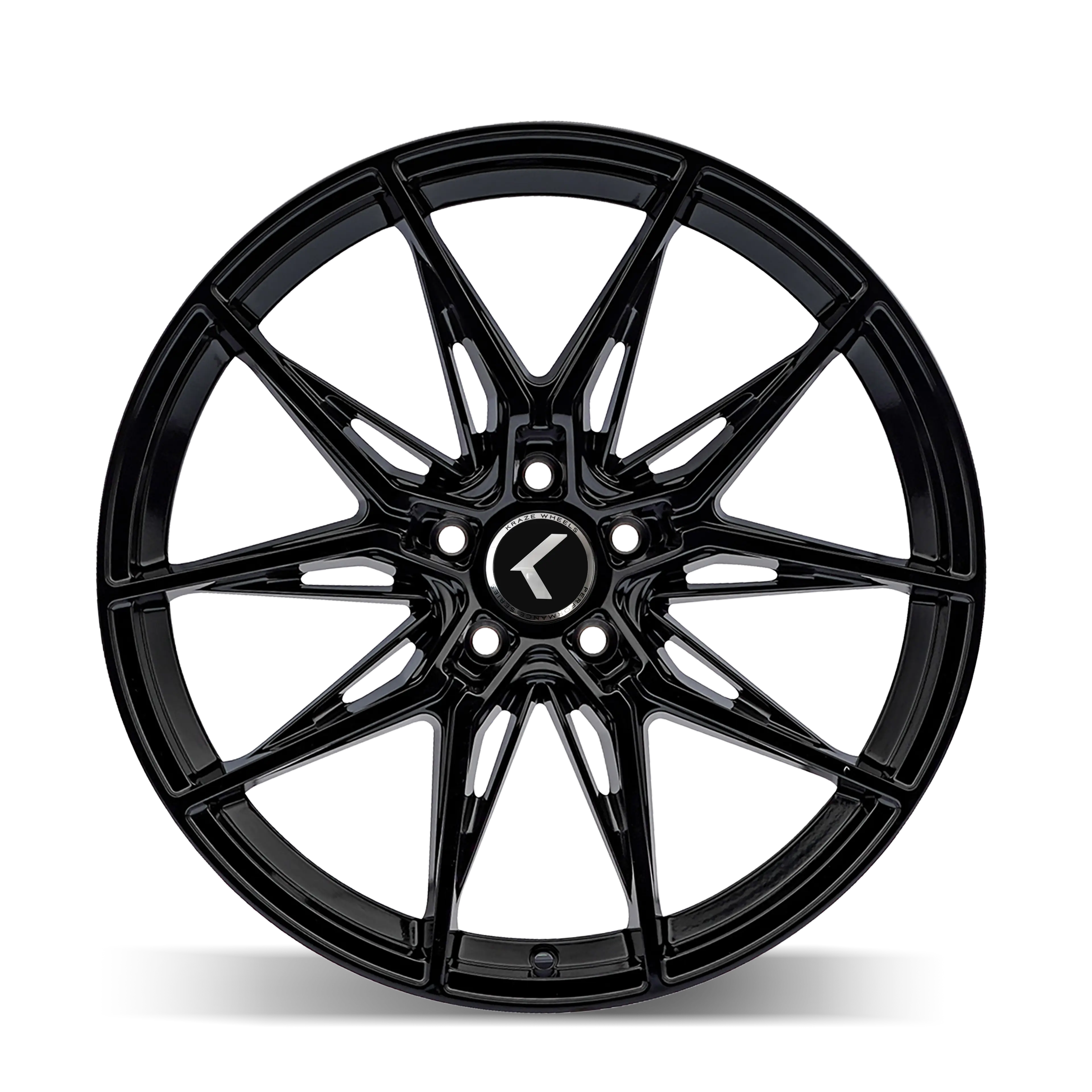 Kraze Wheels Evolve 18X8.5 5X114.3 ET 35mm Gloss Black miniature 3