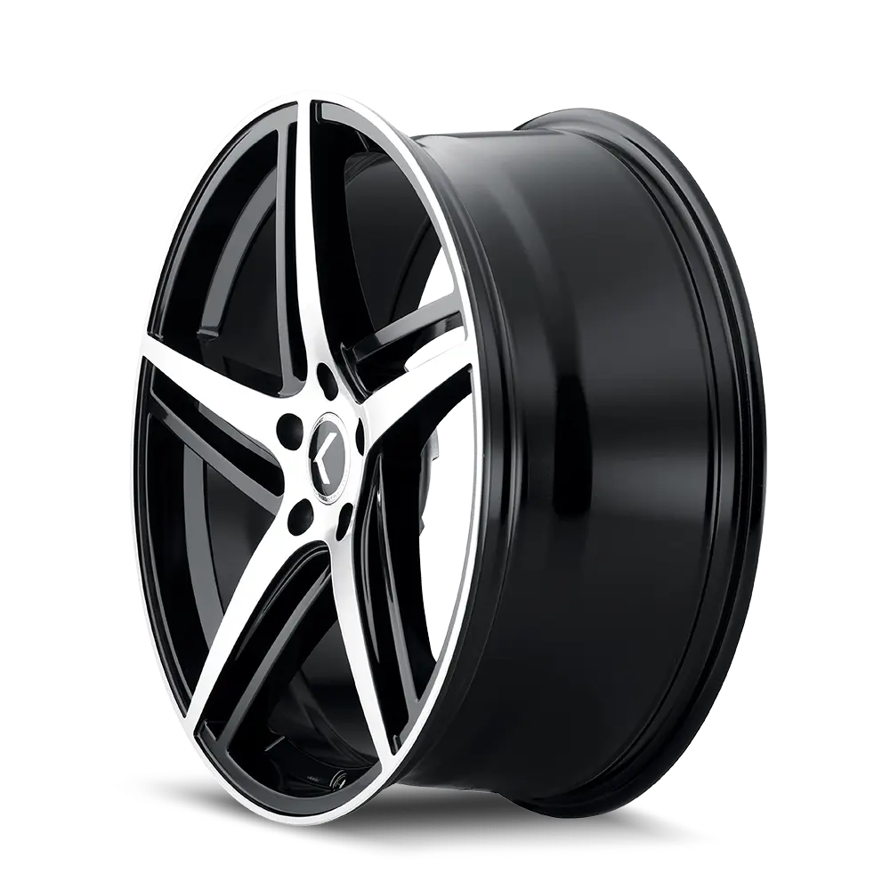 Kraze Wheels Milano 20X8.5 5X114.3 ET 38mm Gloss Black Machined miniature 2