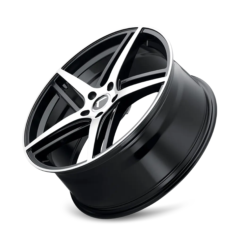 Kraze Wheels Milano 20X8.5 5X114.3 ET 38mm Gloss Black Machined miniature 3