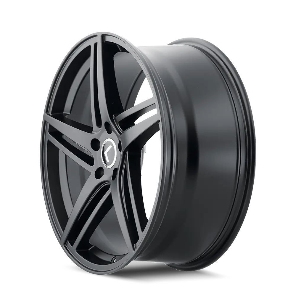 Kraze Wheels Milano 18X8 5X120 ET 40mm Satin Black miniature 2