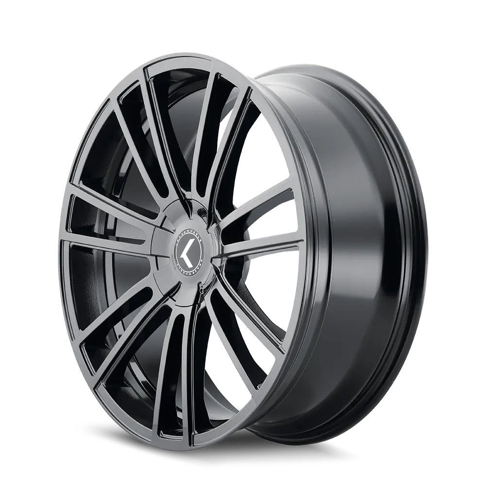 Kraze Wheels Spectra 18X8 5X108 / 5X114.3 ET 40mm Gloss Black thumbnail 2