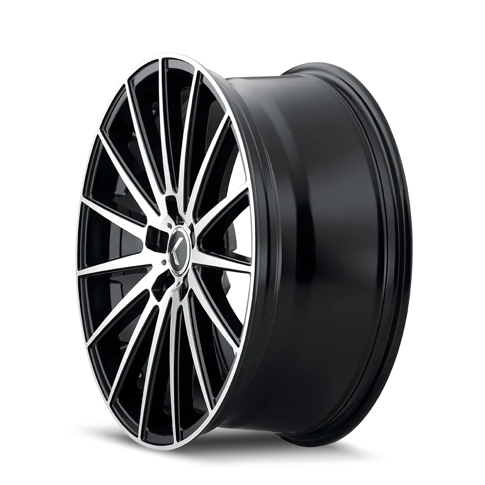 Kraze Wheels Stunna 18X8 5X112 ET 40mm Matte Black Machined miniature 2