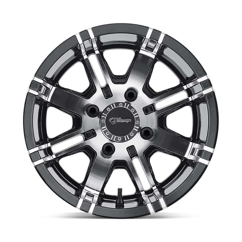Fairway Alloys FA119 Aggressor 12X7 4X101.6 ET -40mm Machined Gloss Black miniature 2