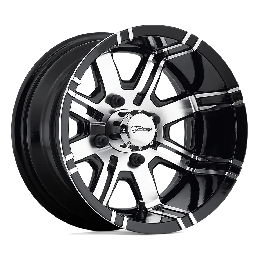 Fairway Alloys FA119 Aggressor 12X7 4X101.6 ET -40mm Machined Gloss Black