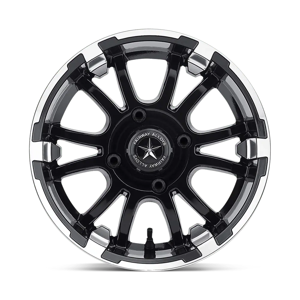 Fairway Alloys FA134 Sixer 14X6.5 4X101.6 ET -20mm Machined Matte Black thumbnail 2