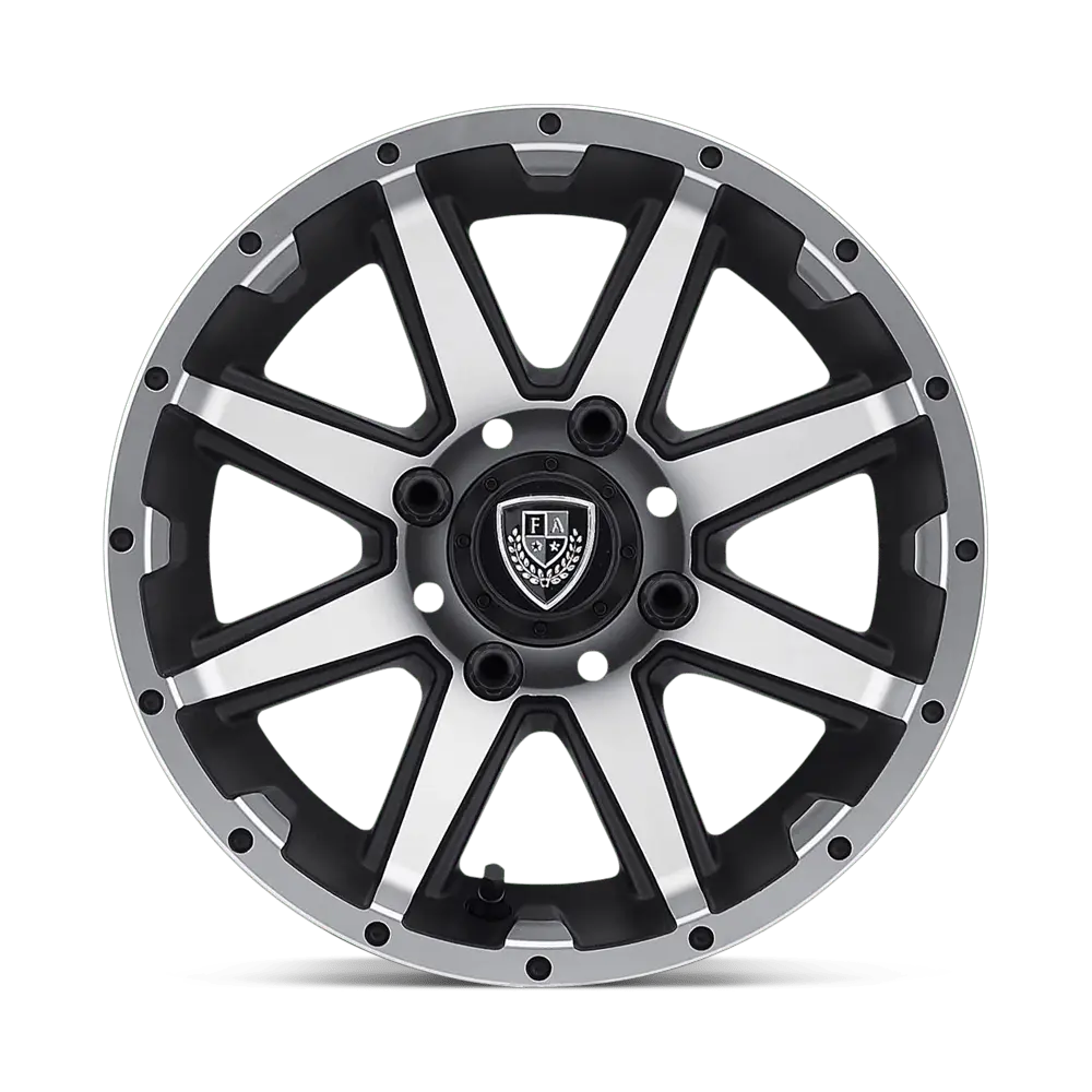 Fairway Alloys FA136 Rebel 14X6.5 4X101.6 ET -23mm Machined Matte Black thumbnail 2