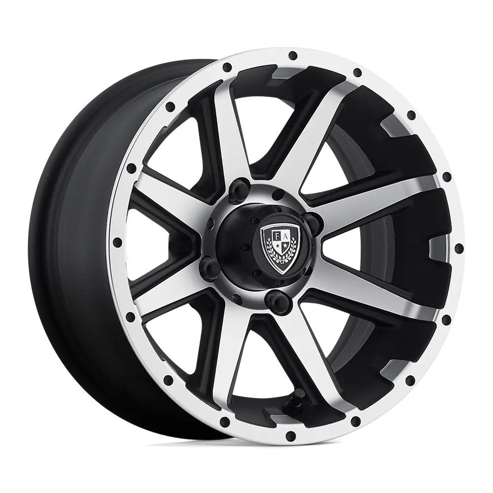 Fairway Alloys FA136 Rebel 14X6.5 4X101.6 ET -23mm Machined Matte Black