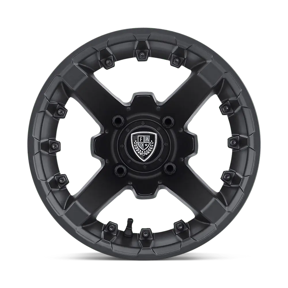 Fairway Alloys FA138 Battle 12X7 4X101.6 ET -47mm Matte Black miniature 2