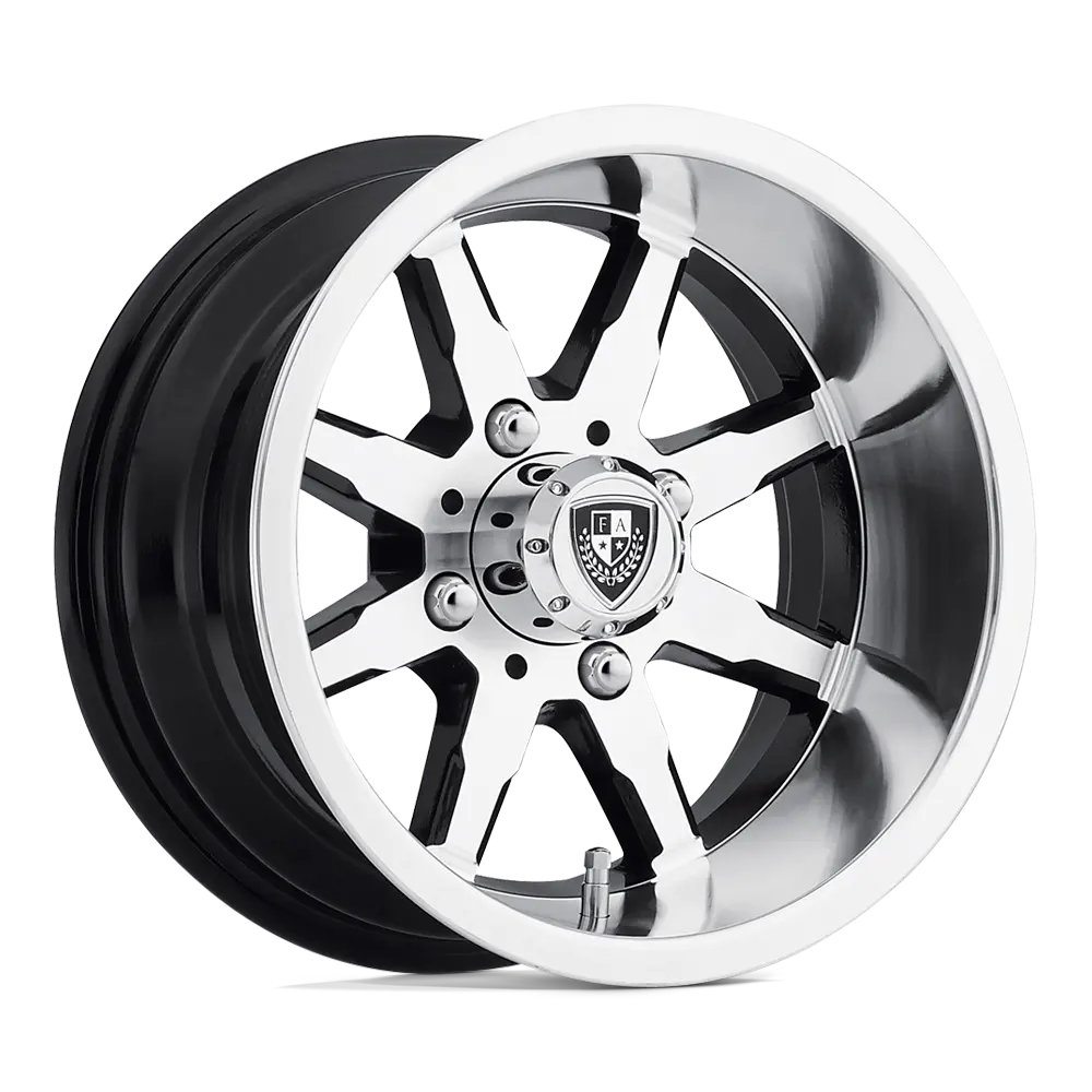 Fairway Alloys FA141 Shift 10X7 4X101.6 ET -25mm Machined Gloss Black