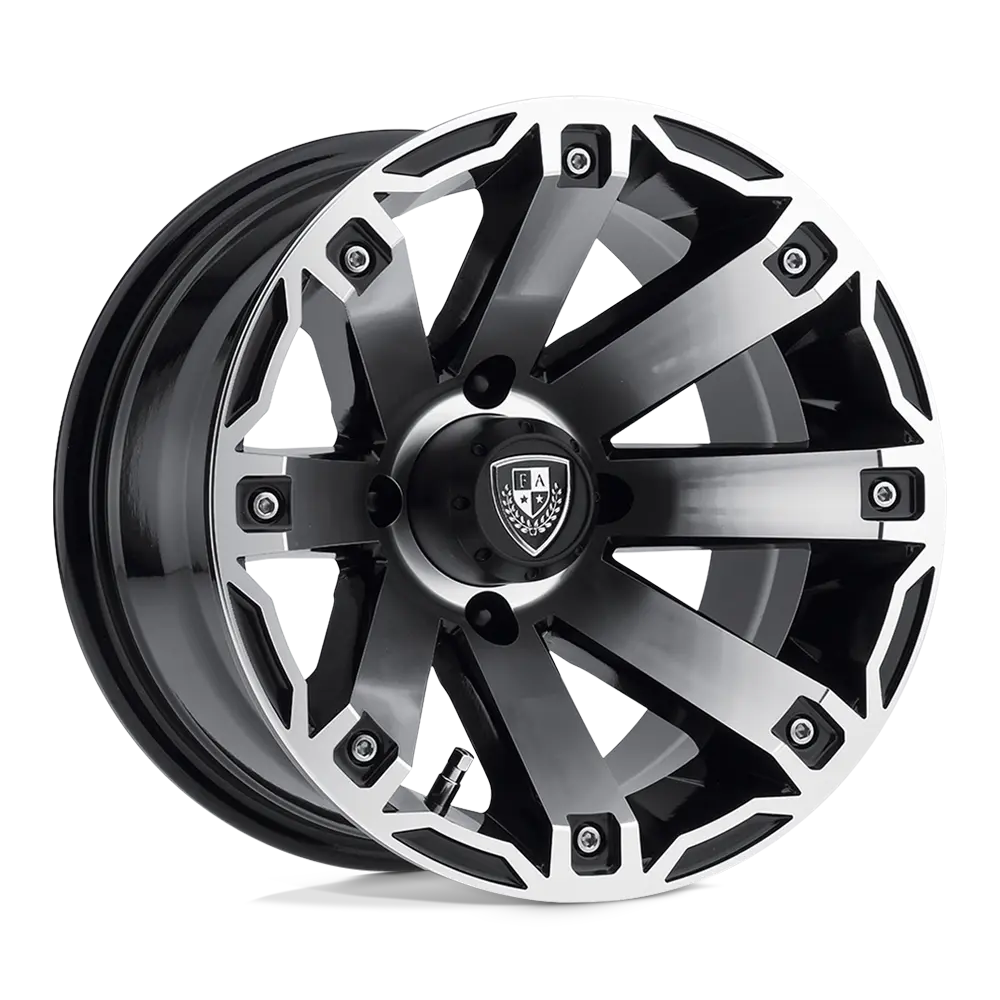 Fairway Alloys FA143 Rage 12X7 4X101.6 ET -47mm Machined Gloss Black