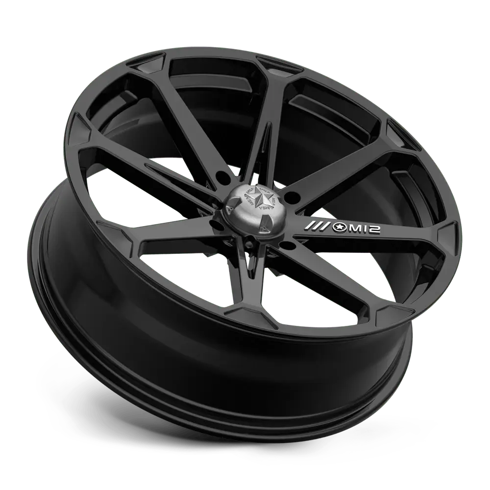MSA M12 Diesel 20X7 4X156 ET 10mm Gloss Black miniature 3