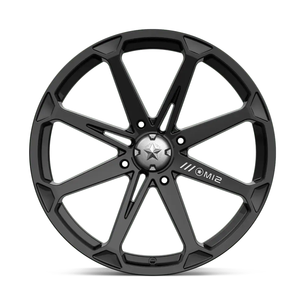 MSA M12 Diesel 20X7 4X156 ET 10mm Gloss Black miniature 2