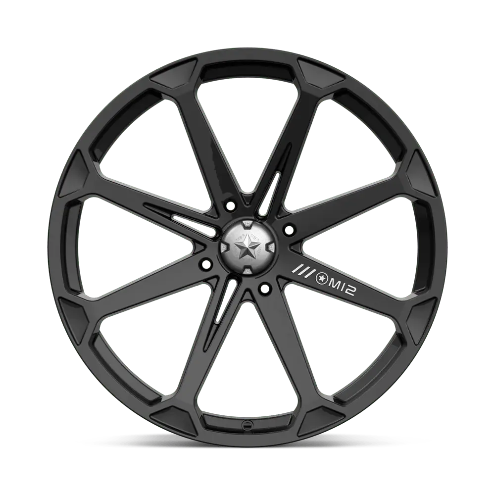 MSA M12 Diesel 22X7 4X156 ET 10mm Gloss Black miniature 3