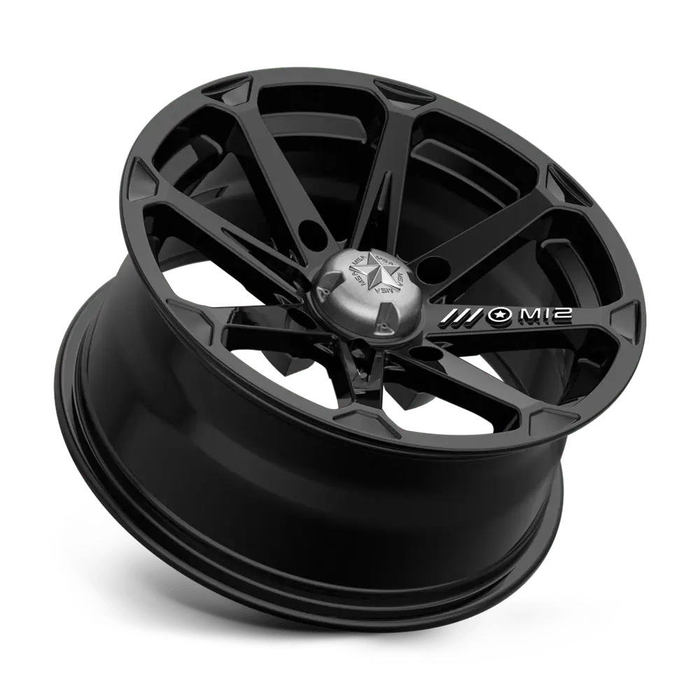 MSA M12 Diesel 15X7 4X137 ET 10mm Gloss Black miniature 3