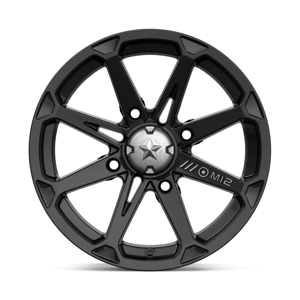 MSA M12 Diesel 15X7 4X137 ET 10mm Gloss Black miniature 2