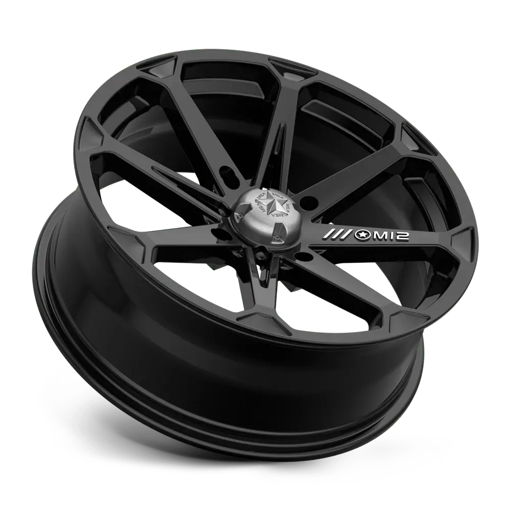 MSA M12 Diesel 18X7 4X137 ET 10mm Gloss Black miniature 2