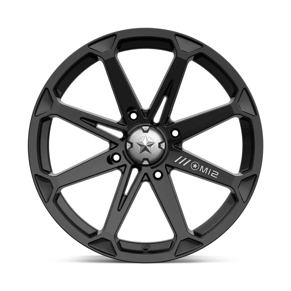 MSA M12 Diesel 18X7 4X137 ET 10mm Gloss Black miniature 3
