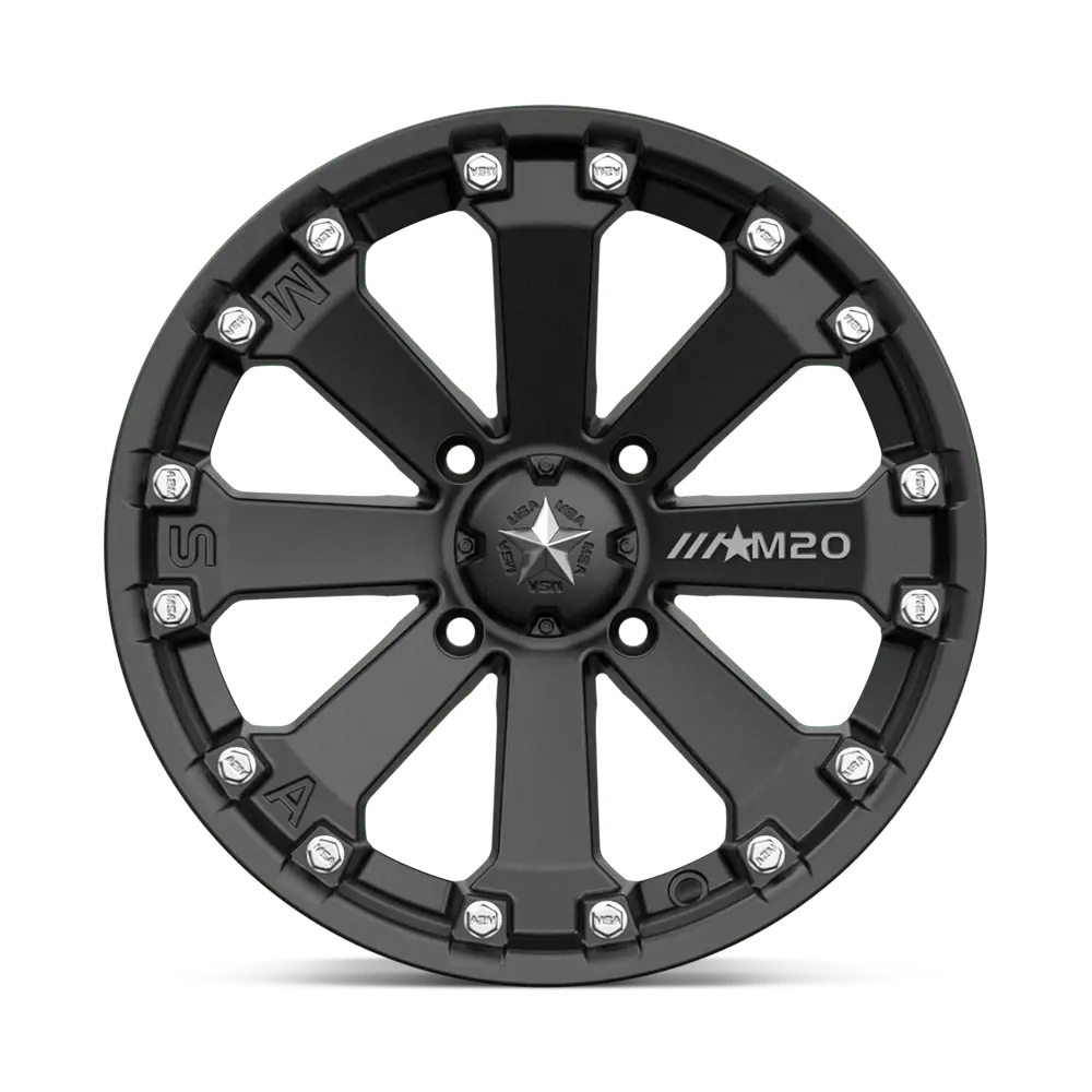 MSA M20 Kore 14X7 4X156 ET 0mm Satin Black miniature 3