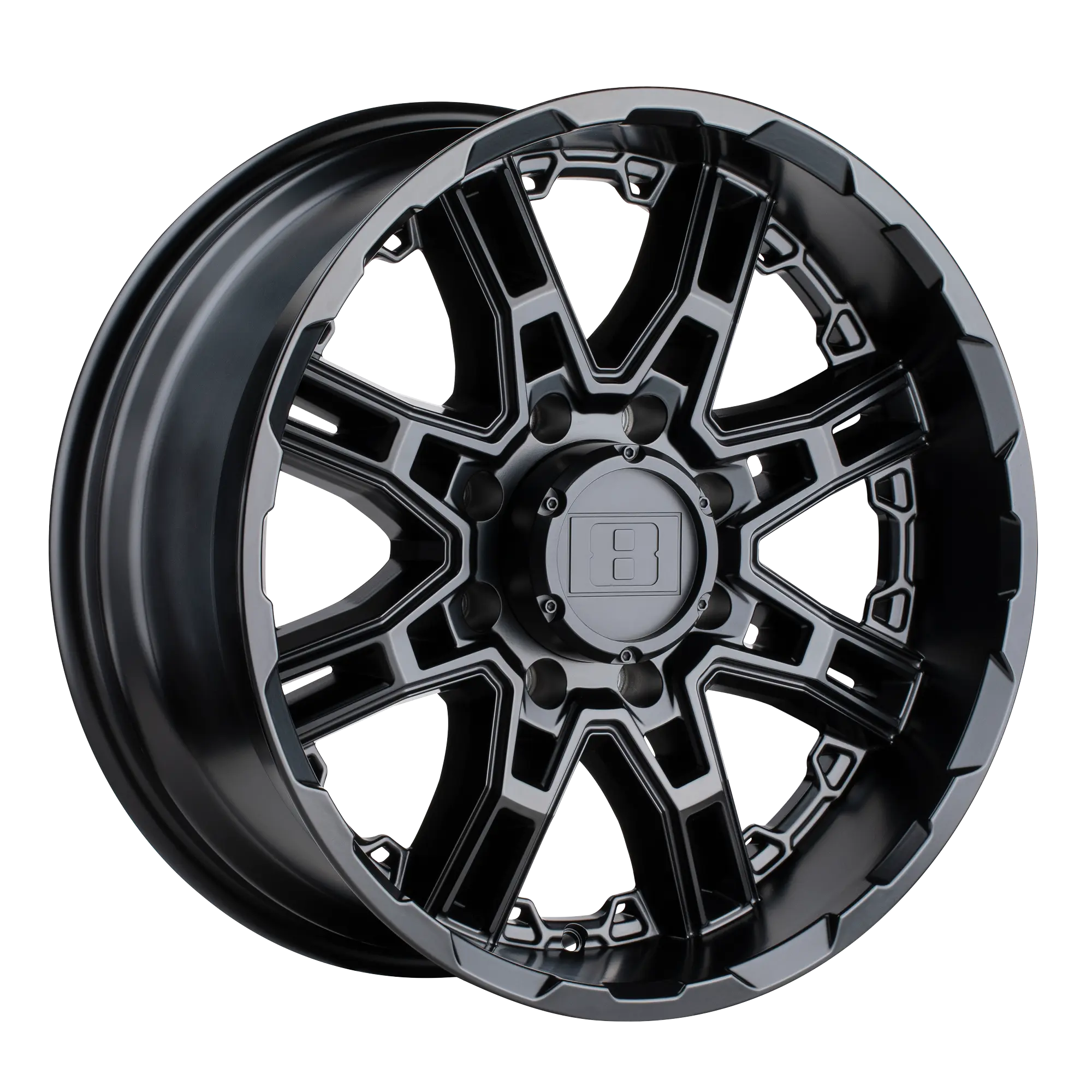 Level 8 Slingshot 16X8.5 6X135 ET 10mm Matte Black