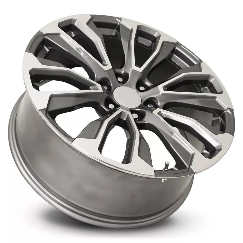 Factory Reproductions FR 203 22X9 6X139.7 ET 28mm Grey Machined Face miniature 2