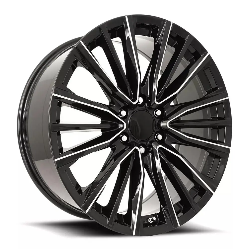 Factory Reproductions FR 205 22X9 6X139.7 ET 28mm Gloss Black Balled Milled