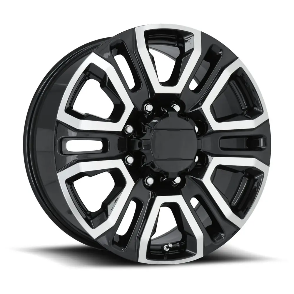 Factory Reproductions FR 275 20X8.5 8X180 ET 47mm Black Machined Face