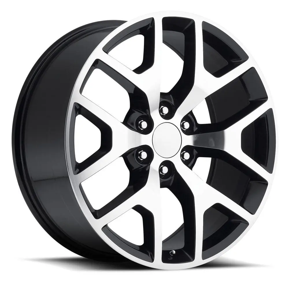 Factory Reproductions FR 44 22X9 6X139.7 31mm Gloss Black Machined Face - main product image