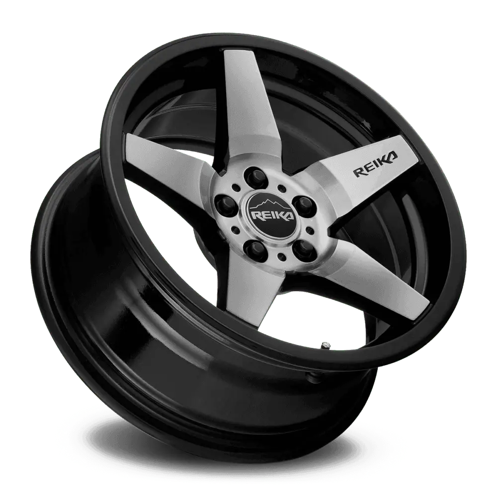 REIKA R15 Seeker 17X8 5X114.3 ET 38mm Gloss Black Machine Face miniature 2