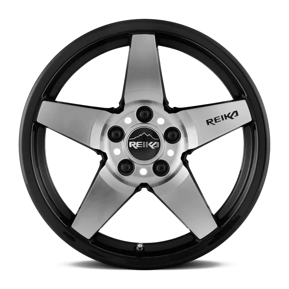 REIKA R15 Seeker 17X8 5X114.3 ET 38mm Gloss Black Machine Face miniature 3