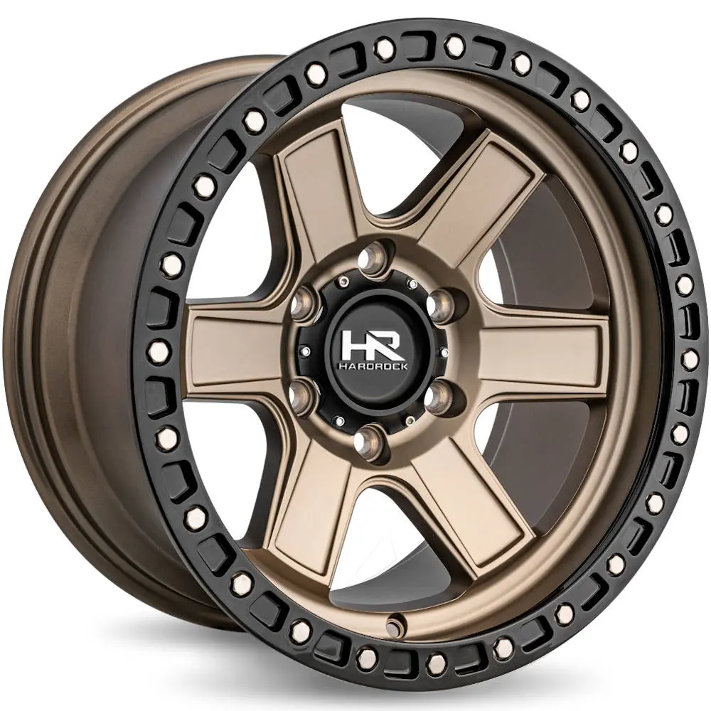 Hardrock Offroad H104 17X9 6X139.7 ET -12mm Matte Bronze Black